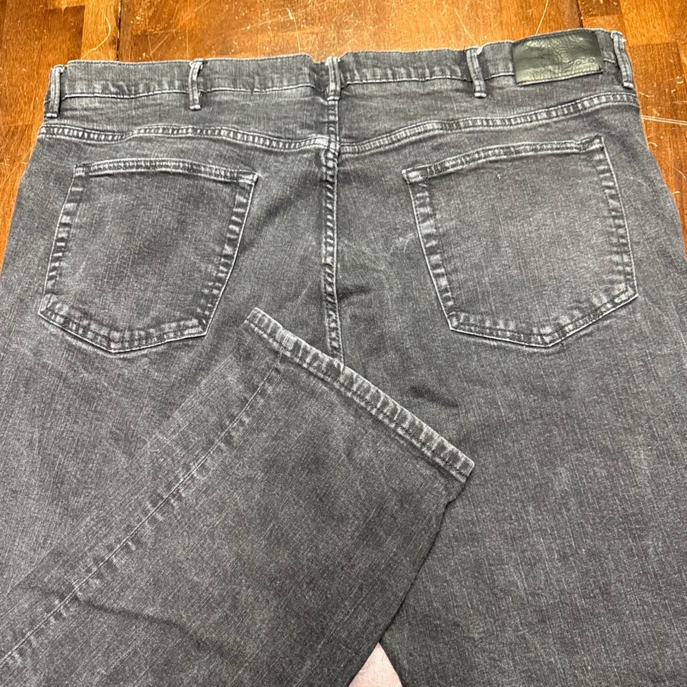 Polo Ralph Lauren Jeans Mens 46B x 30 Black Straight Leg Stretch Denim Pants
